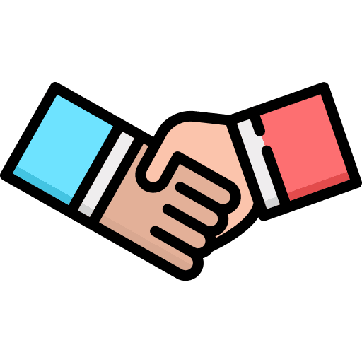 Shake business settlement agreement icon