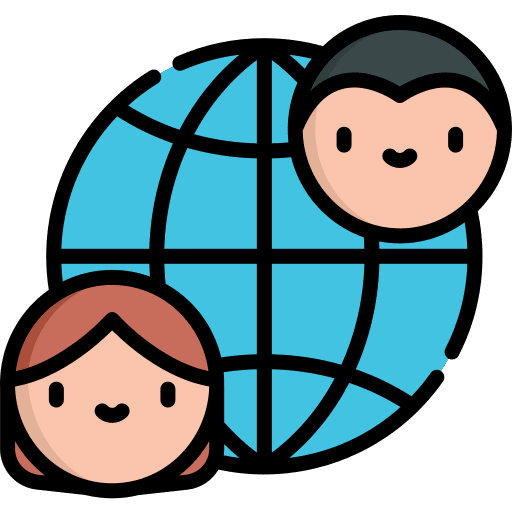 World world social globe icon