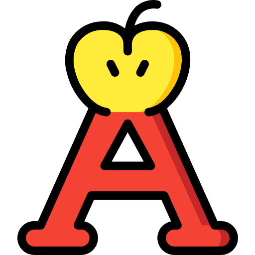 Letter a letters education typographical icon