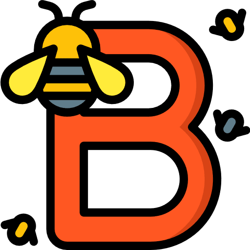 Letter b signaling letter b alphabet icon