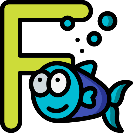 Letter f alphabet letter f typographical icon