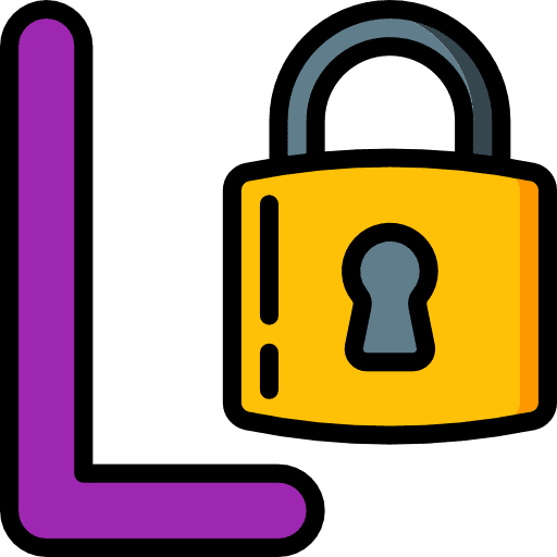 Letter l typographical education letters icon