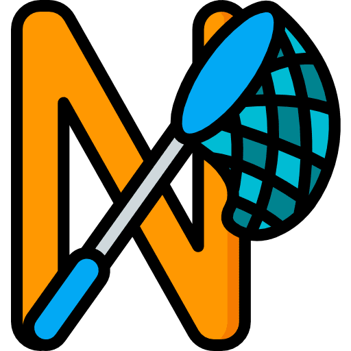 Letter n signaling letters typographical icon