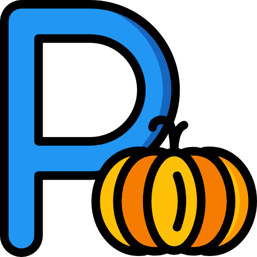 Letter p letter p alphabet typographical icon