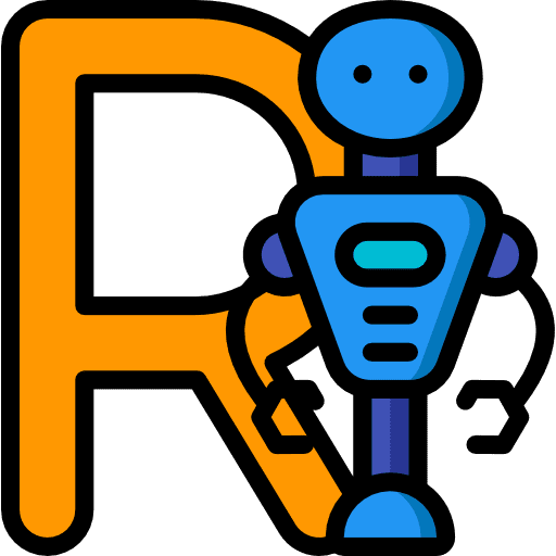 Letter r education alphabet signaling icon