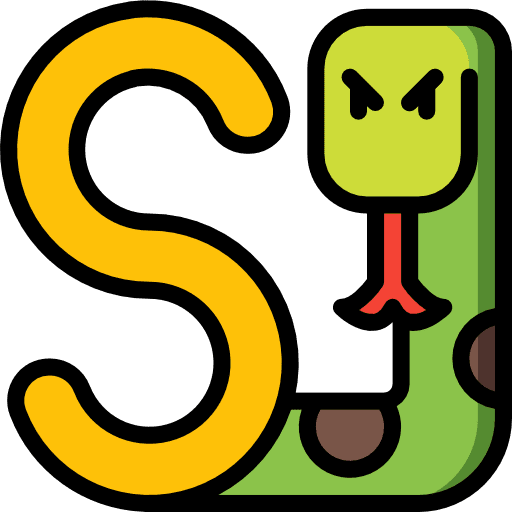 Letter s typographical alphabet abecedary icon