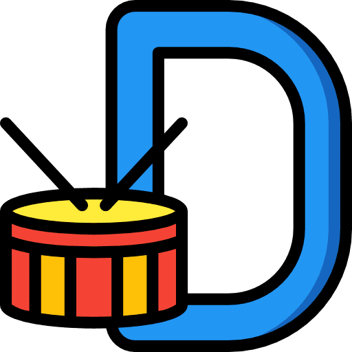Letter d education signaling alphabet icon