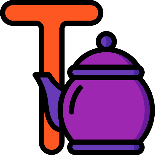 Letter t letters education signaling icon