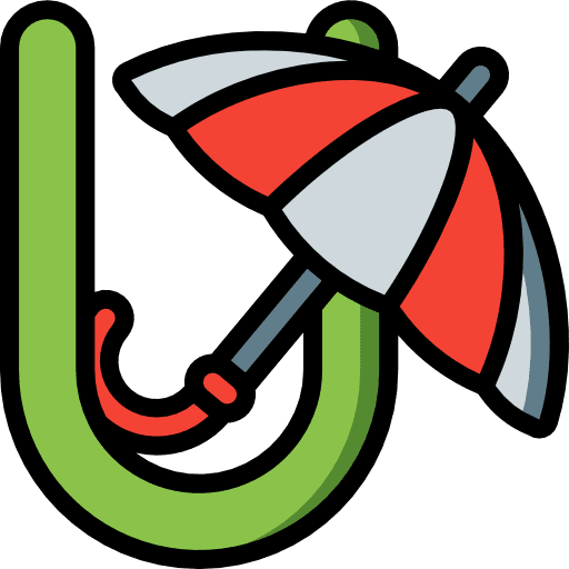 Letter u abecedary typographical signaling icon