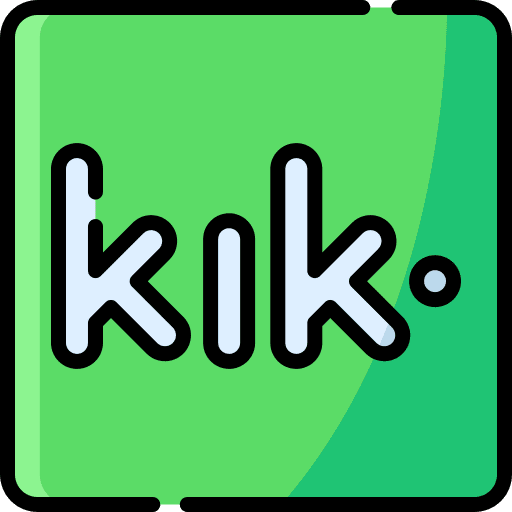 Kik logo brands and logotypes logo social media icon