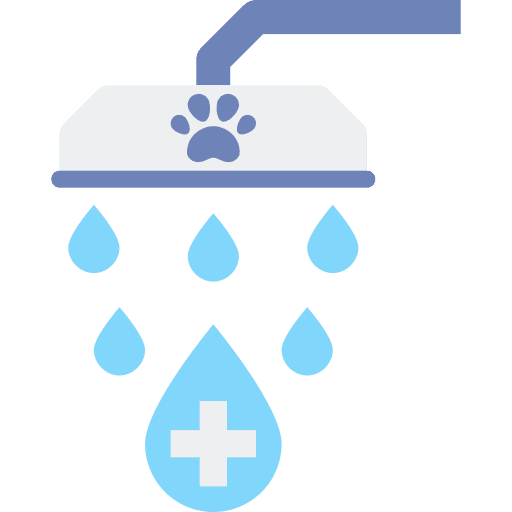 Bath drops bath veterinarian icon