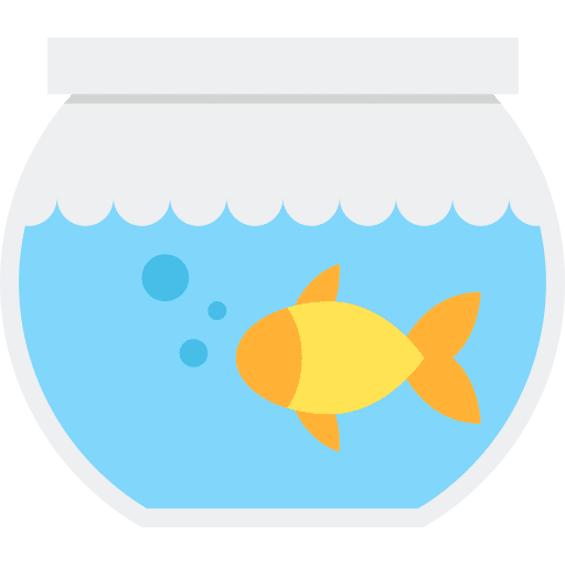 Goldfish fish tank fish bowl aquarium icon