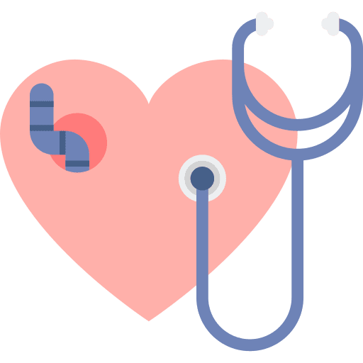 Heartworm worm animals healthcare and medical icon