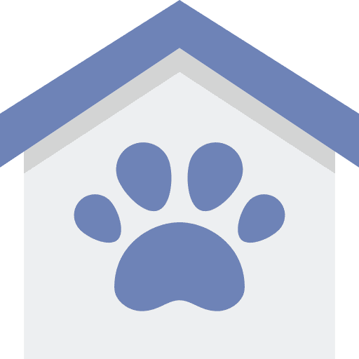 Pet house dog animals house icon
