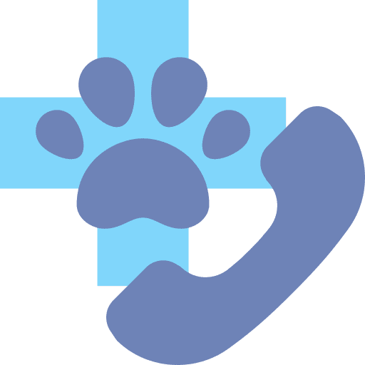 Telephone call pawprint telephone animals icon