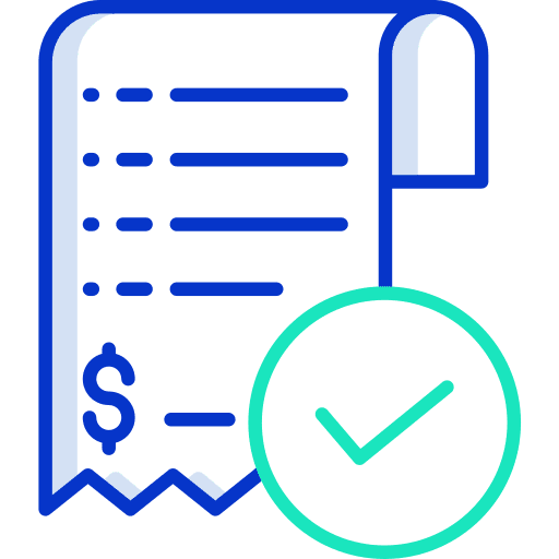 Bill invoice currency commerce icon
