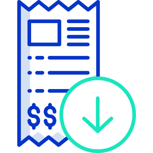 Download business shopping bill icon