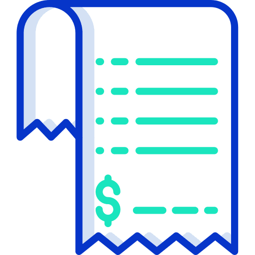 Bill dollar business and finance bill icon