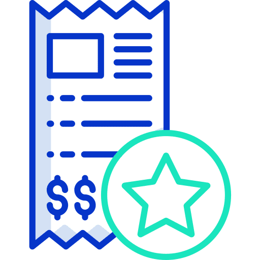 Invoice important commerce ticket icon