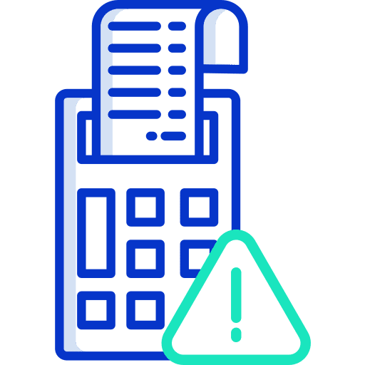 Invoice business banking problem icon