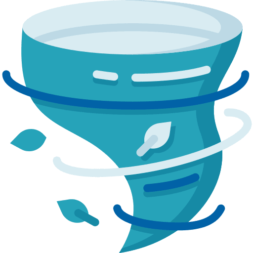 Tornado hurricane whirlwind forecast icon