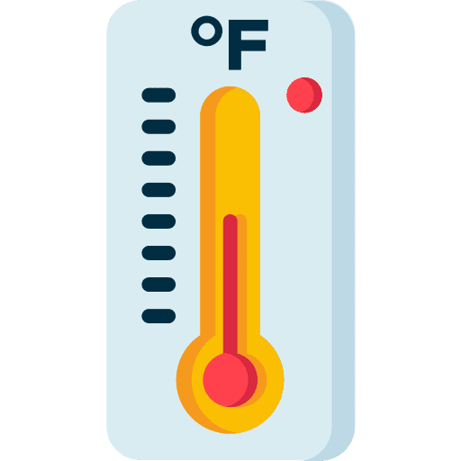 Farenheit atmospheric temperature climate icon