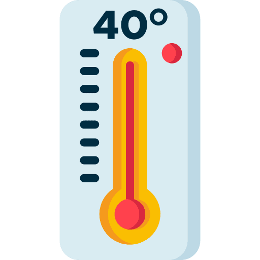 High temperature high temperature thermometers weather icon