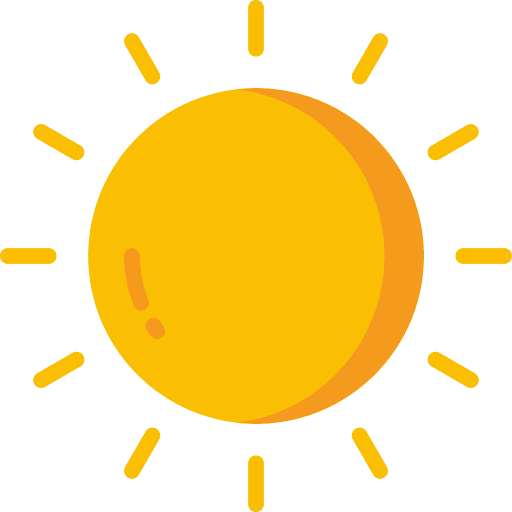 Sun nature meteorology summertime icon