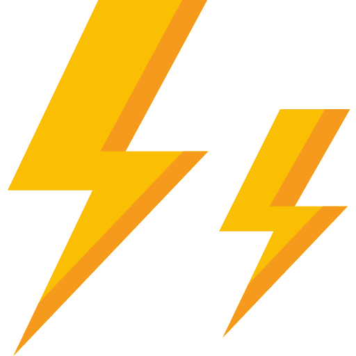 Thunder lightning electricity nature icon