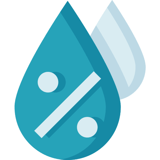 Humidity water rain weather icon