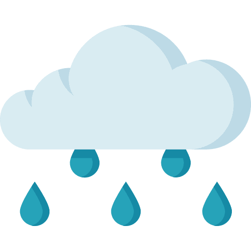 Rain climate clouds rain icon