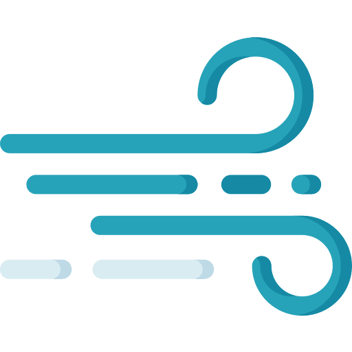 Wind breeze weather blowing icon