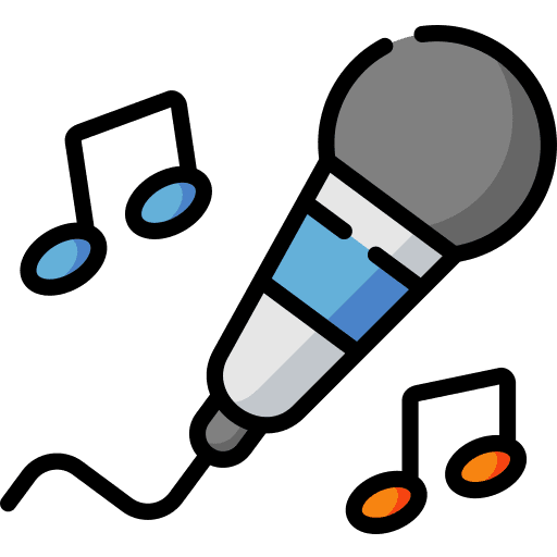 Singing tool bar party icon