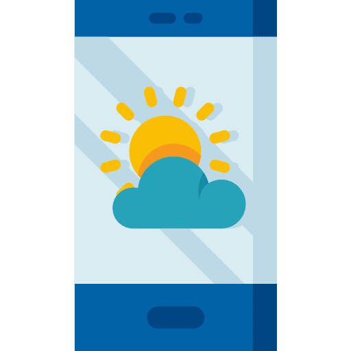 Weather application smartphone weather icon