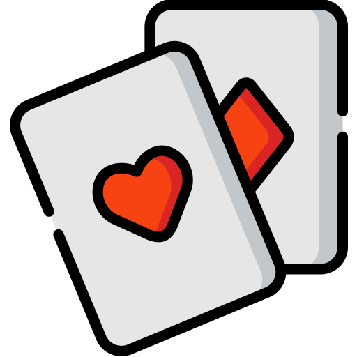 Cards playing casino western icon