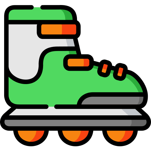 Roller skate sports shoes roller icon