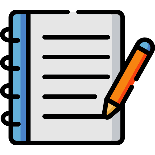 Writing note writing memo icon
