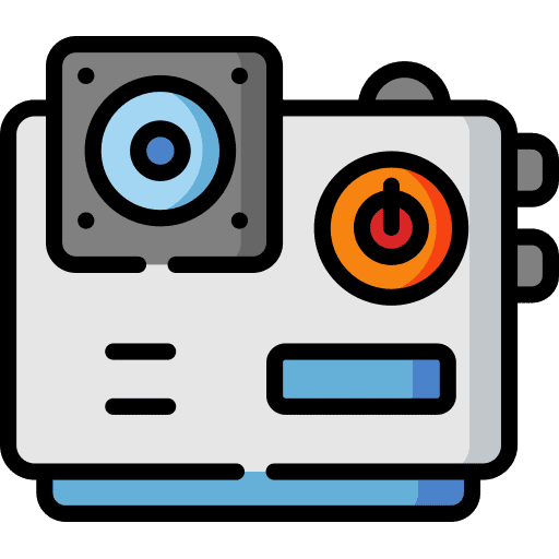 Action camera photo shoot camera icon