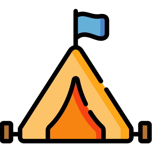 Camping camping scenery nature icon