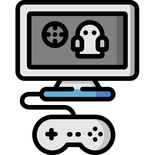 Gaming crosshair ghost entertainment icon