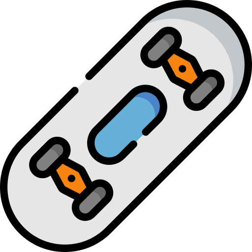 Skateboard skate skateboard wheels icon