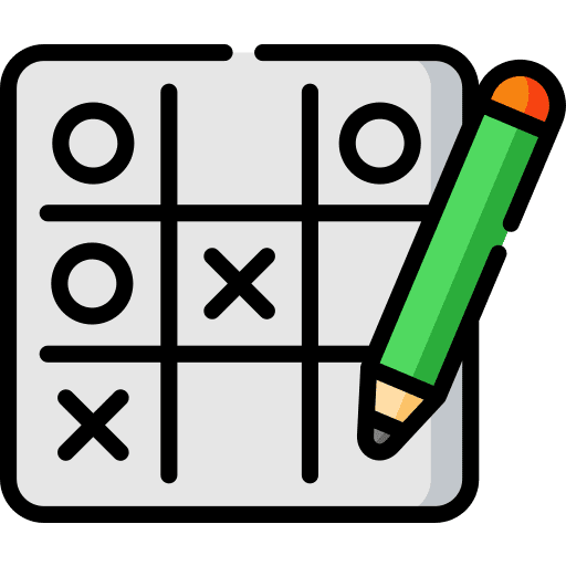 Tic tac toe entertainment crosses circles icon