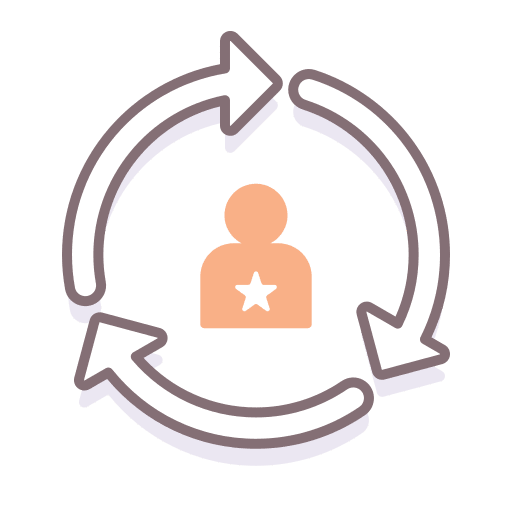 Spin people candidate spin icon