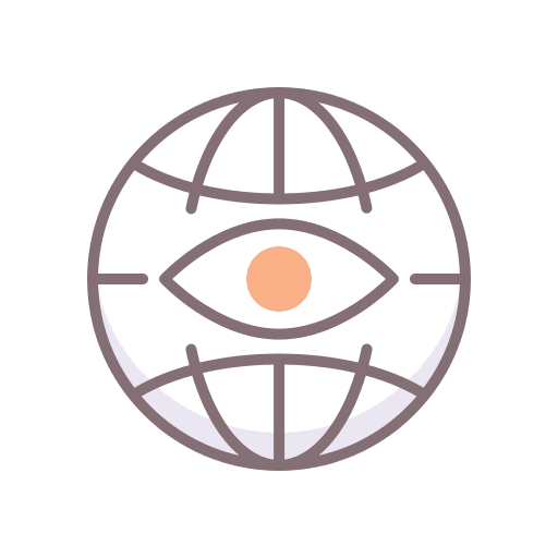 Big brother surveillance world miscellaneous icon