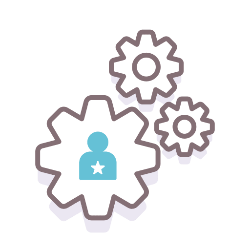 Politics gears star miscellaneous icon