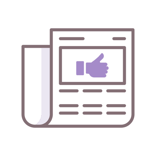 Editorial editorial files and folders news icon