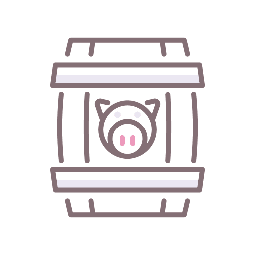Pork barrel money government pork barrel icon