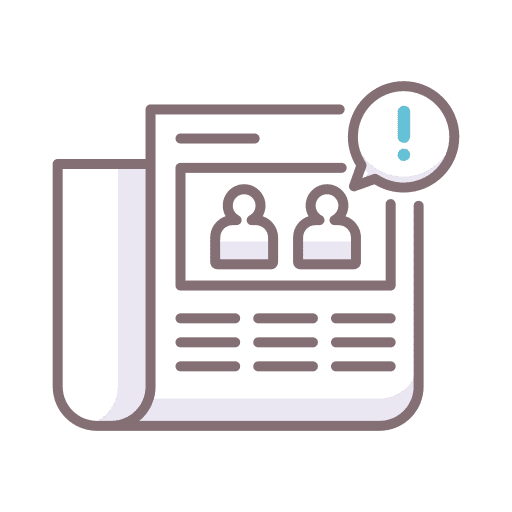Scandal journal interface files and folders icon