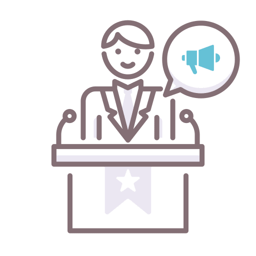 Stump candidate stump people icon