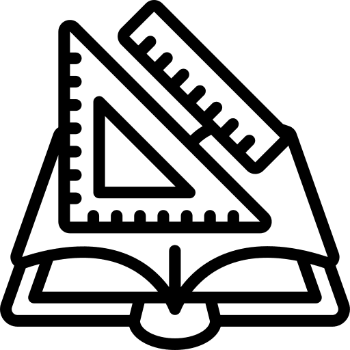 Book book maths learning icon
